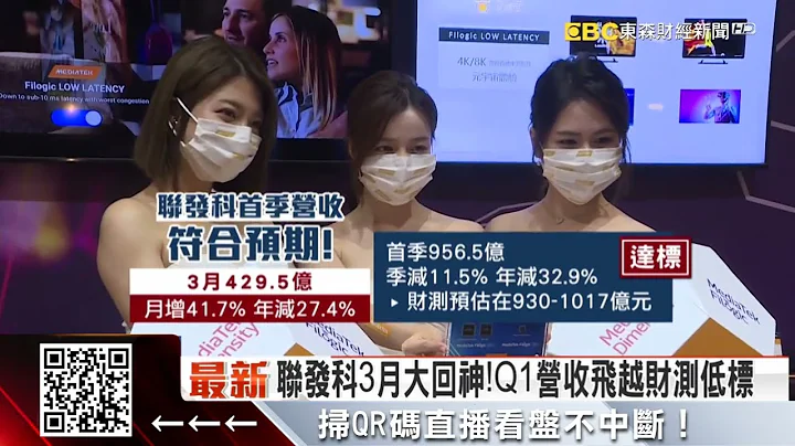 联发科3月大回神！Q1营收飞越财测低标 @57ETFN - 天天要闻