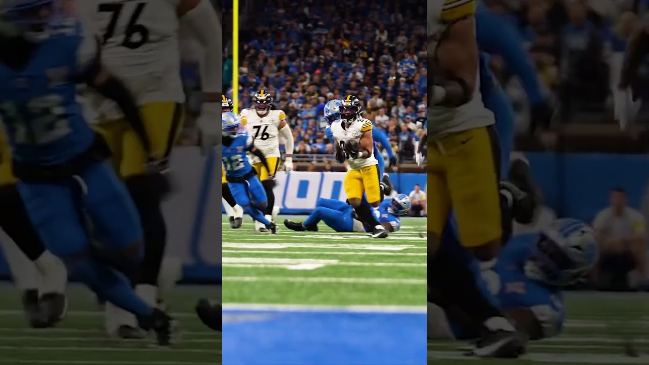 One of Jaylen Warren's 45-yard TDs at Detroit 😤