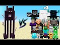 Endersent vs All Mobs x3 Minecraft - Minecraft Fight Battle