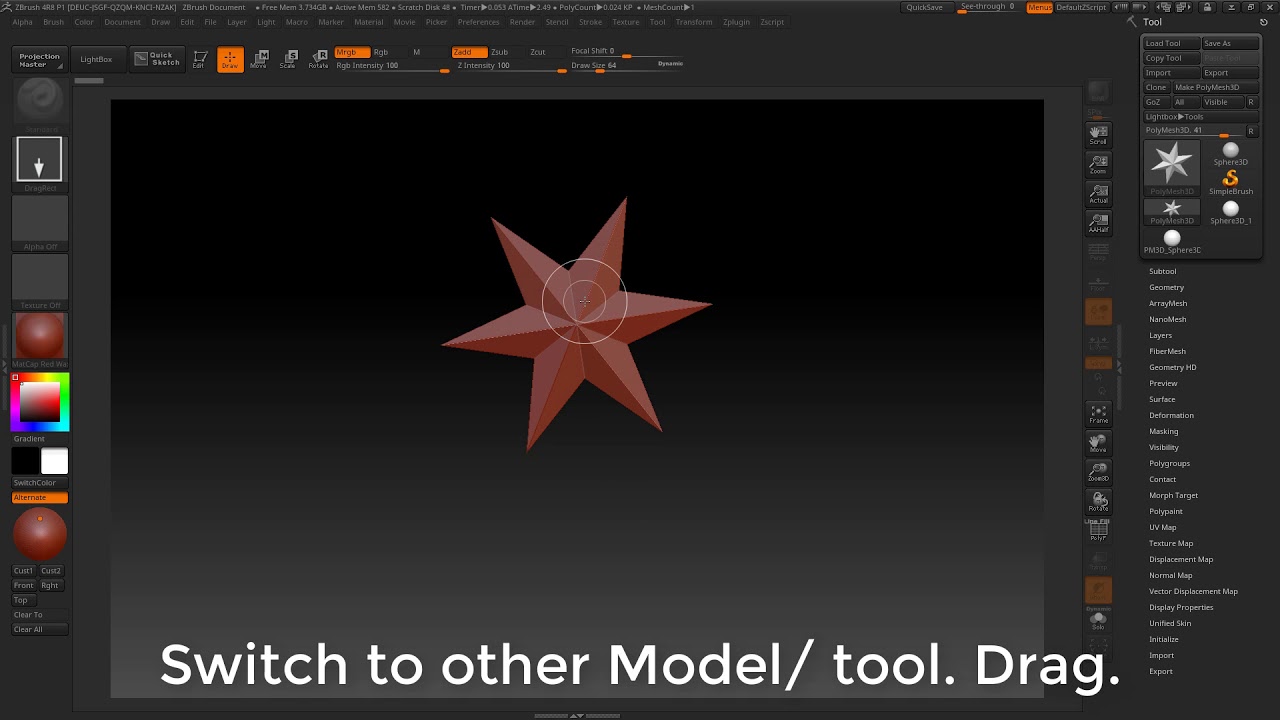 how to cut and resize in zbrush