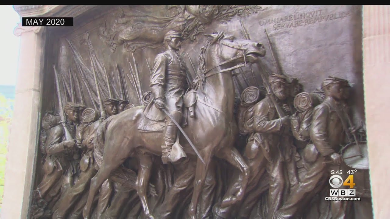 Shaw 54th Regiment Black Soldiers Memorial Back In Boston After $3 Million Restoration