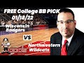 Wisconsin Badgers vs Northwestern Wildcats Prediction, 1/18/2022 College Basketball Best Bet Today