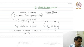 Lec 62 - ISODATA Method