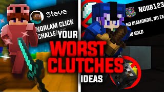 Using YOUR Worst Bedwars Clutch Ideas