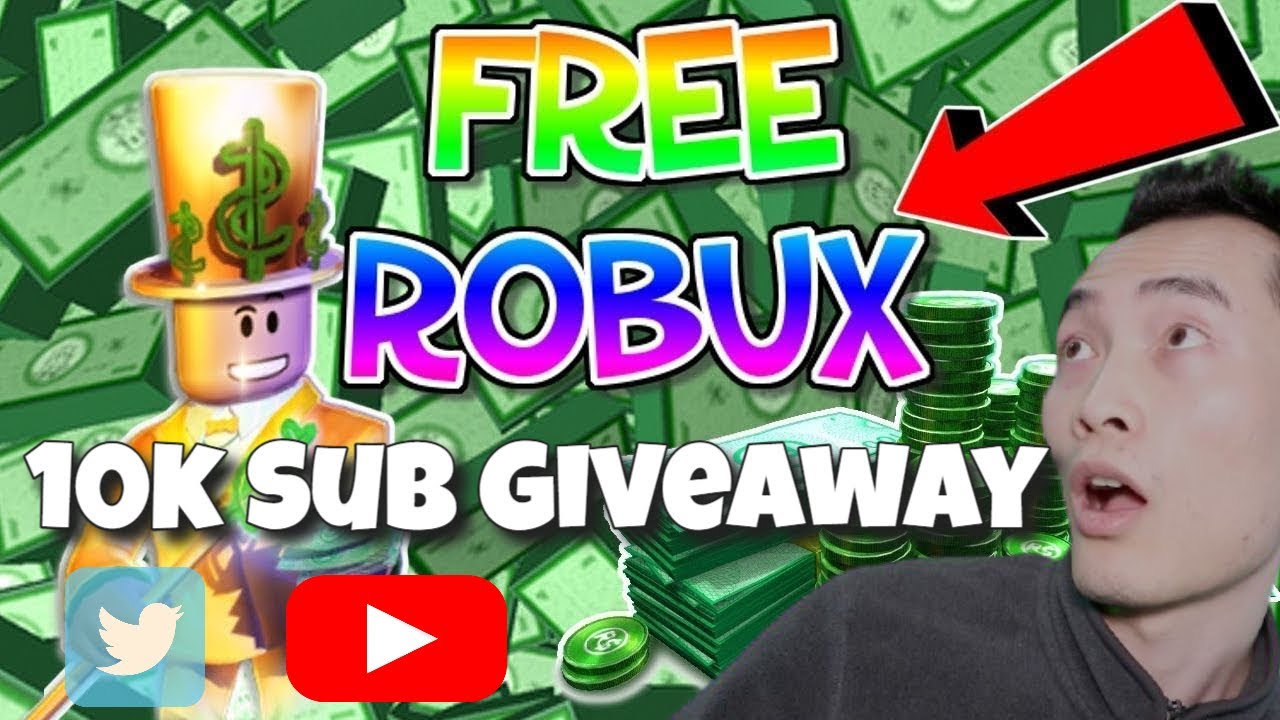 10k Robux Real 10k Sub Robux Giveaway on Youtube and Twitter 100% Real - YouTube