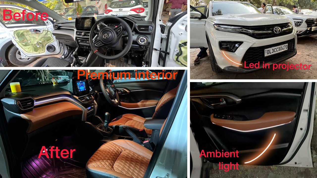 🔥Toyota Hyryder modification with genuine accessories🔥Full interior