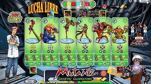 Mutant Genetic Gladiator : Lucha Libre Mutants Reactor Completed Finishing Just One Shot