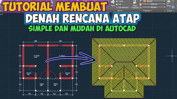 How to Draw a ROOF PLAN in AUTOCAD