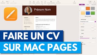 Comment faire un CV sur Mac avec Pages (Exemple Gratuit 2023)