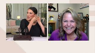Diamonique's Disney 100 Facet Stud Earrings, 14K Gold on QVC