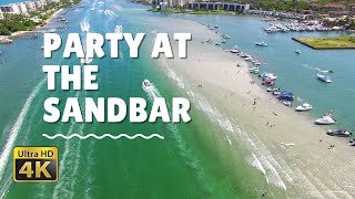 Party at the Sandbar in Tequesta, Florida !! [4K] 🚤