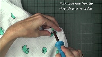 How to remove plastic snaps using a soldering iron