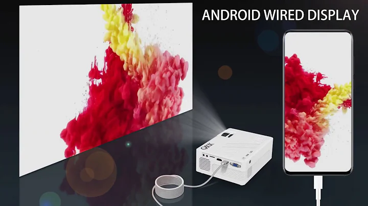 QKK Upgraded 4500 Lumens Wifi Projector, Full HD 1080P Supported Mini Projector