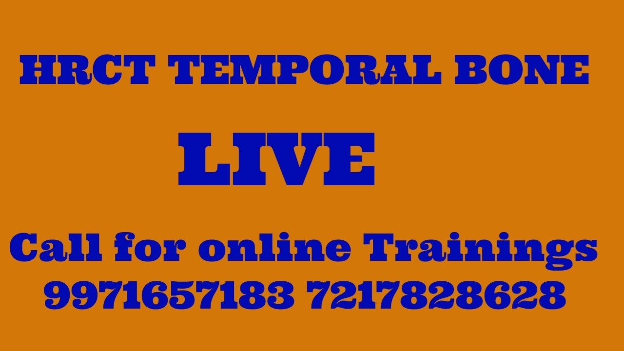 CT SCAN TEMPOREL BONE