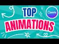 Master canva animation top motion graphics transitions and text animation techniques for stunning