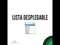 Lista desplegable -EXCEL