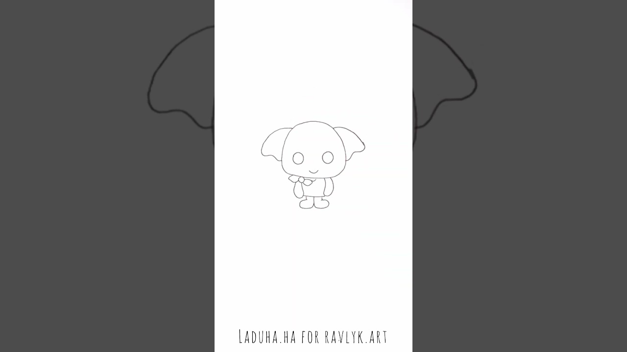 🧙‍♂️🎞️Draw Cartoon Dobby from Harry Potter 💥 Simple House-elf Art📜