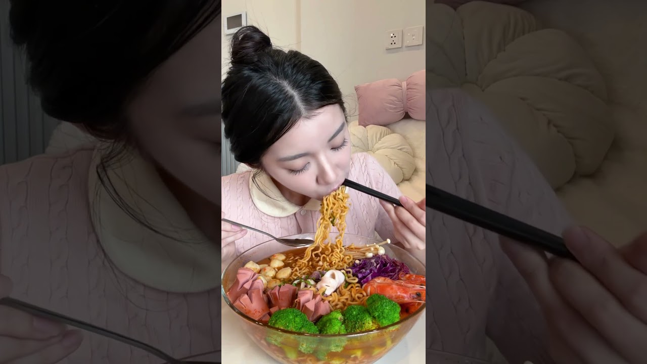 MUKBANG Mì Cay Cấp Độ Cao Nhất 🔥🌶️ Cay Đến Chảy Nước Mắt! #quynhtruong #mukbang #food