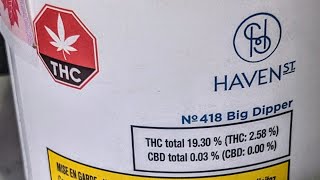 Canadian cannabis review Haven st Big Dipper aka pink kush