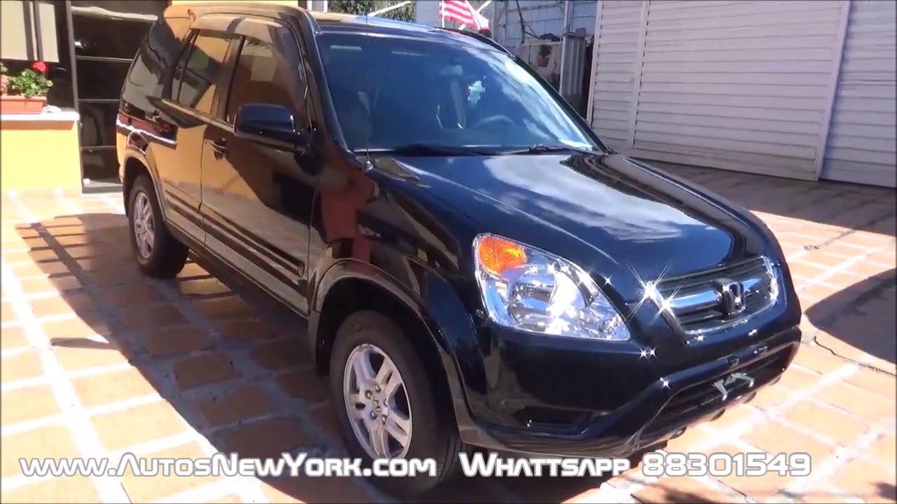 Precioso Honda Crv 2004 Automatica 4x4 Negro Gps Localizador Gratis Full Financio 100