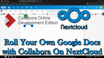 Roll Your Own Google Docs with Collabora On NextCloud