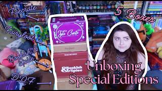 ✨UNBOXING SPECIAL EDITION BOOKS (Fairyloot, Bookish & Spice, Faecrate & More!) #Booktube ✨