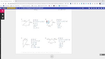pythagorean theorem with radicals