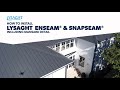 How to install lysaght enseam  lysaght snapseam roofing  walling incl mansard detail