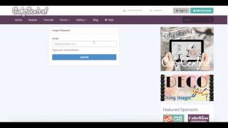 Reset Your Password on CakeCentral com