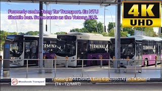(Ex Tong Tar) Changi Airport Yutong ZK6126HGA Euro 6 (PC9851X) on T4 Shuttle (T4 - T2/MRT)