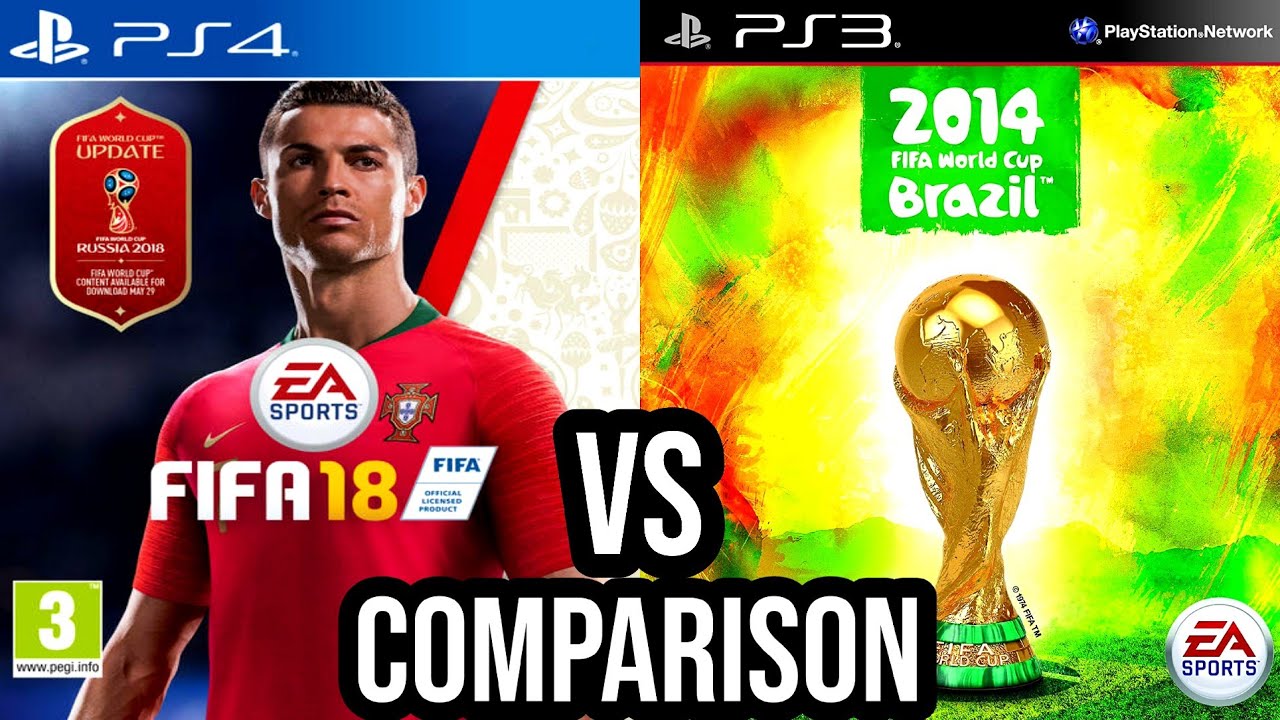 FIFA World Cup 2018 PS4 Vs 2014 PS3