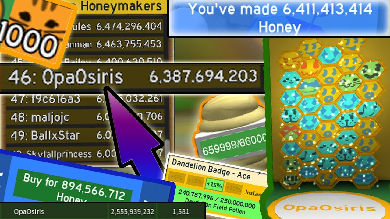Back On Leaderboard New Op Code 1000xtabby 39 Bees More Roblox Bee Swarm - this code gives you a free legendary bee not clickbait roblox