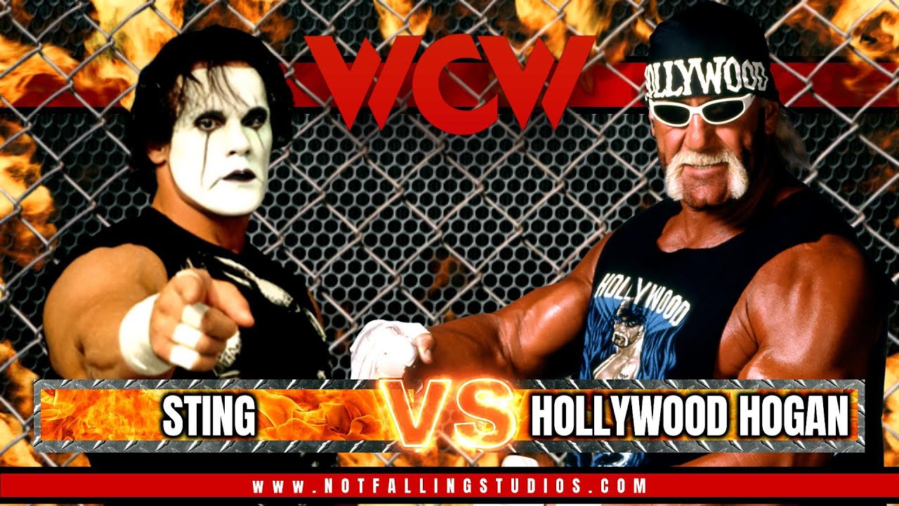 Sting VS Hollywood Hogan (Steel Cage) #hulkhogan #hollywoodhogan