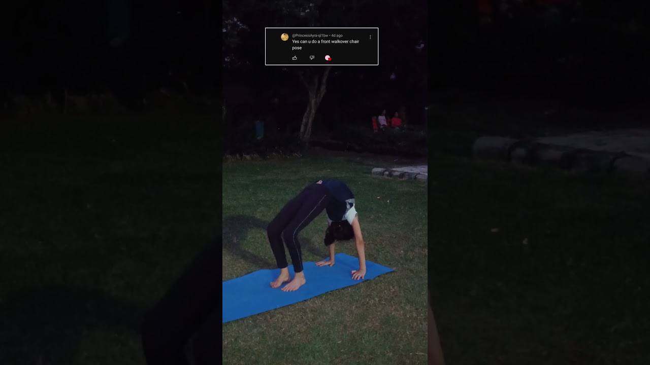 front Walkover to chair pose 🧘‍♀️