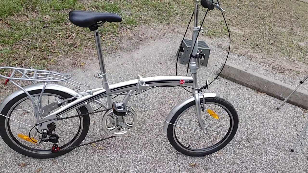 FOLDING BIKE IN OUR CAMPING AT NAILS 