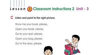 Class 1 english unit 3 l Lesson -2 l ইংরেজি প্রথম বই ক্লাস ওয়ান l Classroom instructions l New Book