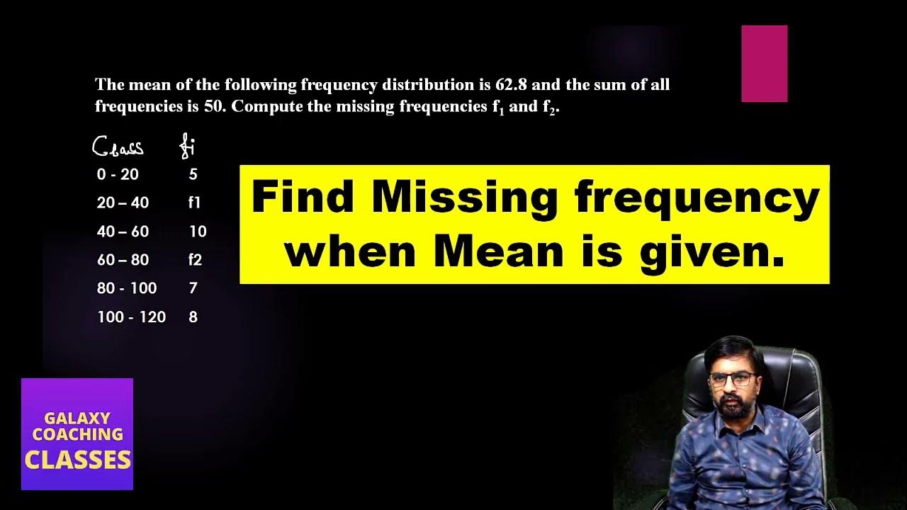 find-missing-frequency-when-mean-is-given-english-medium-youtube