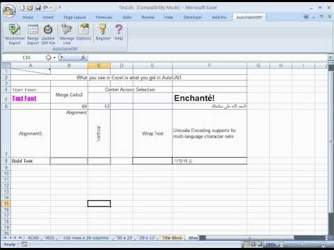 revit import excel