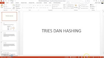 Belajar Struktur Data : Tries dan Hashing