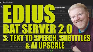 EDIUS BAT server 2 0 part 3  text to speech