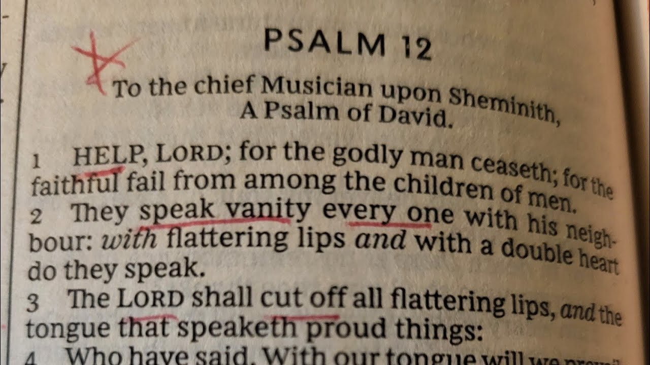 Psalm 12 - Predominantly For The 2nd.Half Of The Tribulation Period!
