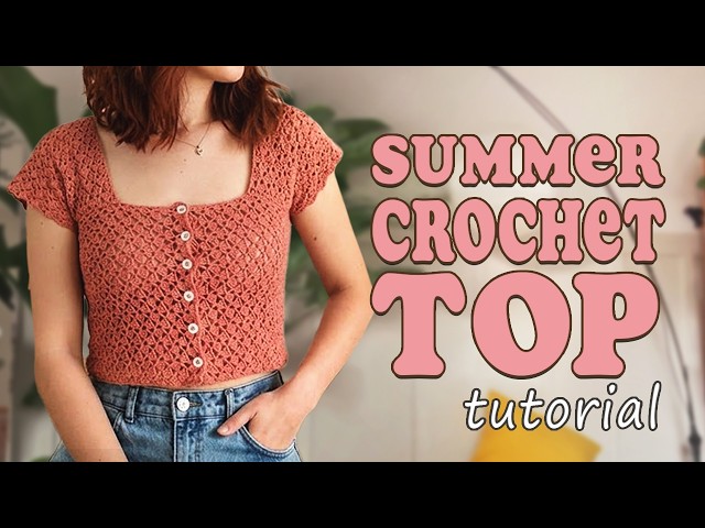 EASY SHORT SLEEVE CROCHET TOP TUTORIAL - MADE TO MEASURE