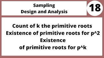 Count of k th primitive roots|Analytic Number Theory in Hindi Urdu  MTH435 LECTURE 18