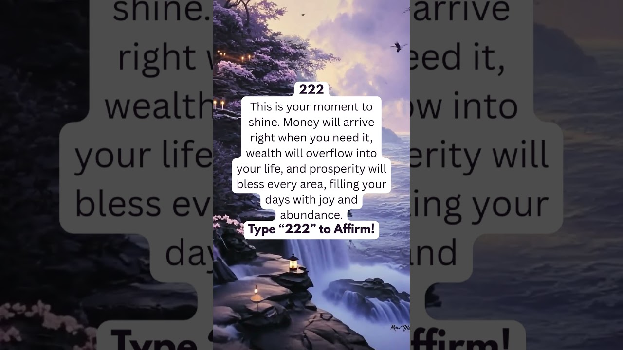 The secret to Angel number 222 is manifesting wealth and happiness #abundance