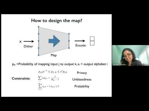 Privacy-Aware Compression for Federated Learning
A Google TechTalk, presented by Kamalika Chaudhuri, 2022/11/10.
Presented at the 2022 Workshop on Federated Learning and Analytics.
About the speaker:
Kamalika Chaudhuri is a professor in the Computer Science and Engineering department at UC San Diego, and a research scientist at Meta AI. She received a Bachelor of Technology degree in Computer Science and Engineering in 2002 from Indian Institute of Technology, Kanpur, and a PhD in Computer Science from University of California at Berkeley in 2007. After a postdoc at the Information Theory and Applications Center at UC San Diego, she joined the CSE department at UC San Diego as an assistant professor. She received an NSF CAREER Award in 2013 and a Hellman Faculty Fellowship in 2012. Privacy-Aware Compression for Federated Learning