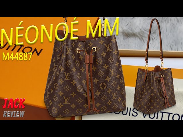 LOUIS VUITTON NeoNoe MM Monogram Caramel Brown Leather Shoulder Bag