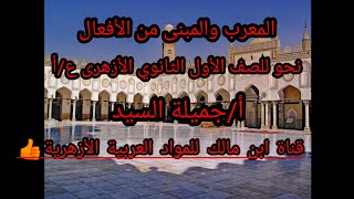 المعرب والمبني من الأفعال/نحو /أولى ثانوى ع/أ .أزهر/أ/جميلة السيد