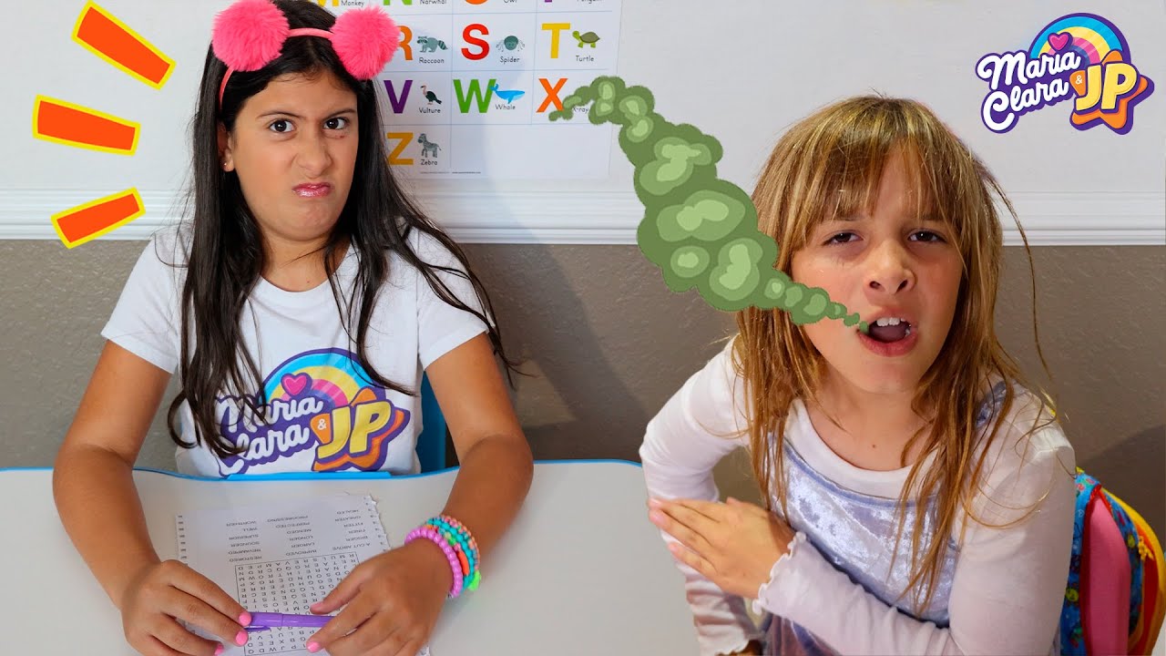 Maria Clara e JP ensinam sua amiga da escola a cuidar de sua aparência -  YouTube
