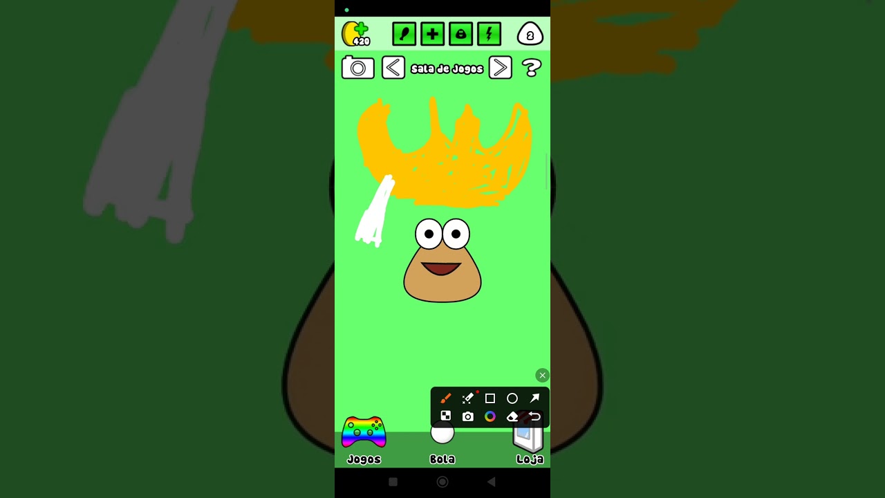 Pou fez birra na loja de brinquedos criado por @noahdolar