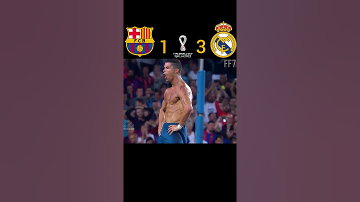 FC Barcelona 🆚️ Real Madrid | 1-3 😱 | Goat Ronaldo 🐐 | Match Highlights ⚽️ | #football #shorts